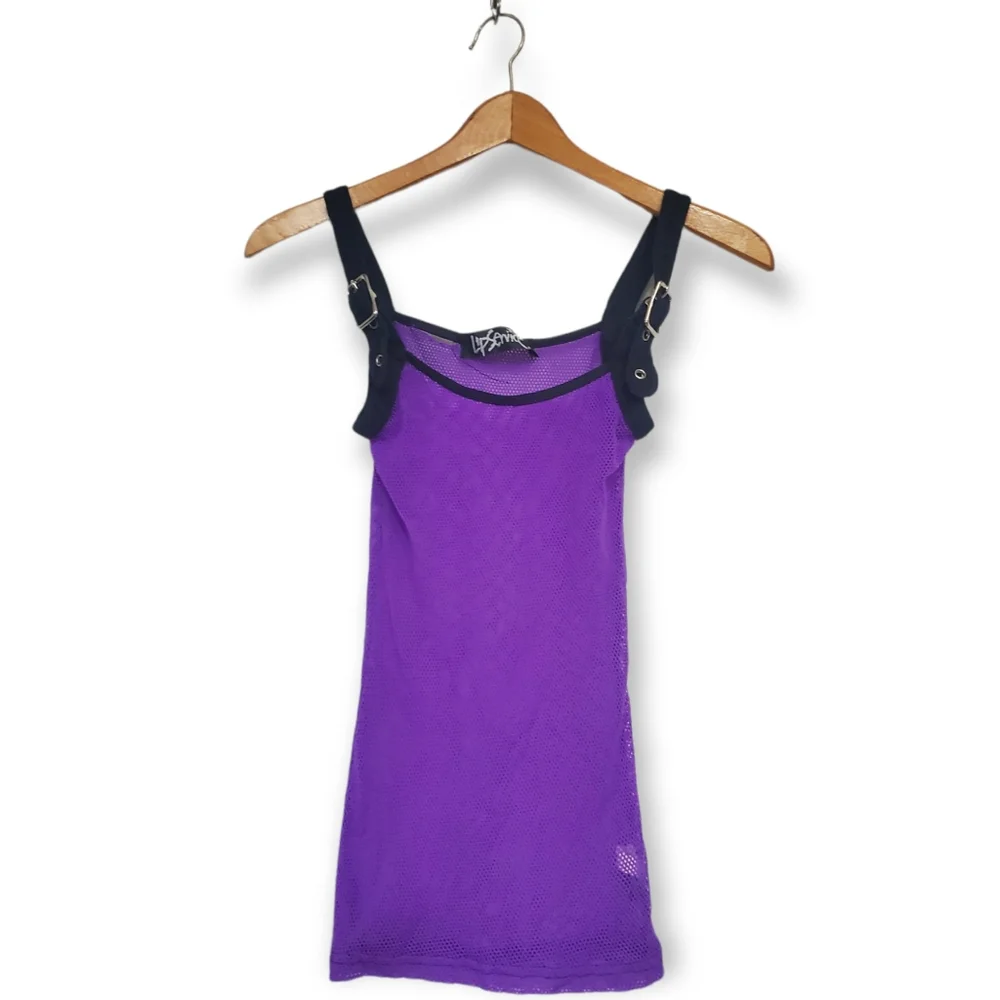 Lip Service Large Purple Mesh Tank Top - Picture 12 of 14